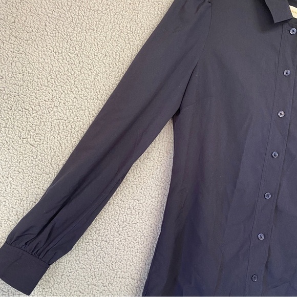 Tory Burch Feminine Sleeve Button Up Blouse Sz 4 - Picture 4 of 9